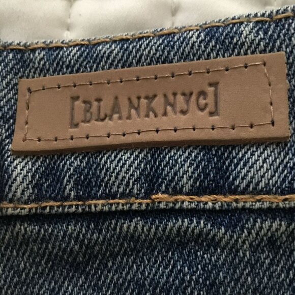 BLANKNYC Women High Rise Wide-Leg Jeans 100% Cotton Denim NWT Sz 31 Weekend Edit - Picture 12 of 12
